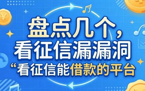无视征信漏洞？盘点几个不看征信能借款的平台