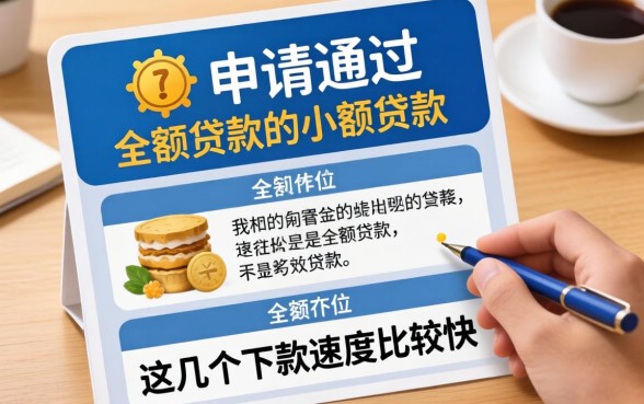 盘点容易申请通过的小额贷款，这几个下款速度比较快