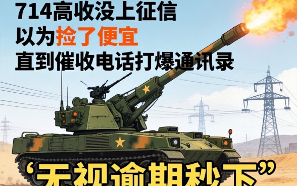我借了714高炮没上征信，以为捡了便宜，直到催收电话打爆通讯录才明白什么是“无视逾期秒下”的代价