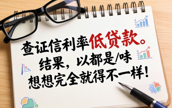 我试了那些不查证信利率低的贷款，结果和想的完全不一样