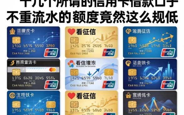 我试了十几个所谓的信用卡借款口子不看征信，结果发现不看流水的额度竟然这么低