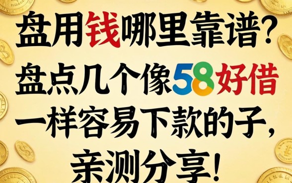 急用钱哪里靠谱？盘点几个像58好借一样容易下款的口子，亲测分享！