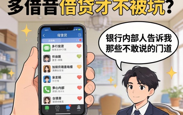 手机怎么借贷才不被坑？银行内部人告诉你那些不敢说的门道