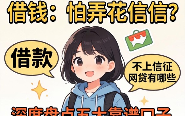 急需用钱又怕弄花征信？借款不上征信的网贷有哪些呢？深度盘点五大靠谱口子
