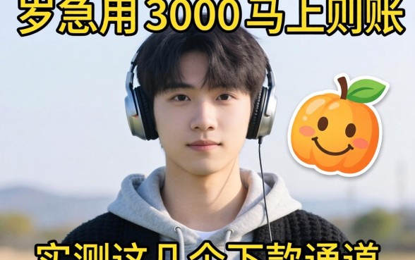 20岁急用3000马上到账，实测这几个下款通道