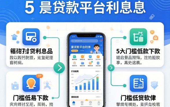 2026最新贷款平台利息，详尽说明5个门槛低易下款软件
