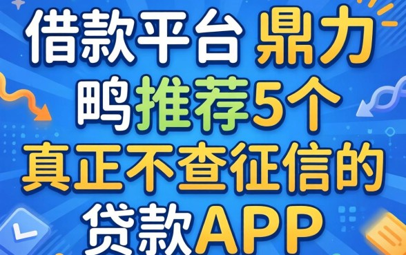还有哪些借款平台,鼎力推荐5个真正不查征信的贷款app