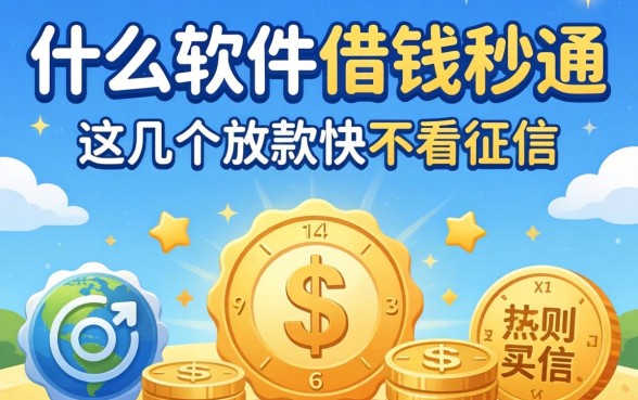 实测什么软件借钱秒通过，这几个放款快不看征信