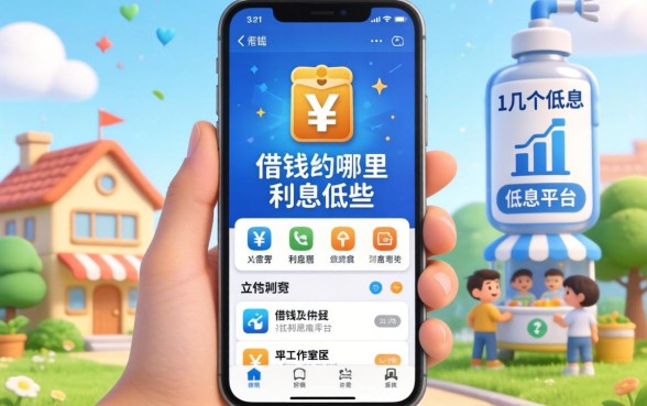 用手机借钱哪里利息低些？实测几个低息平台分享