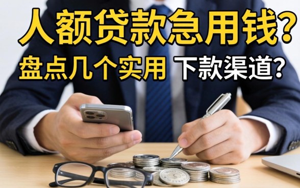 个人办理小额贷款急用钱？盘点几个实用的下款渠道