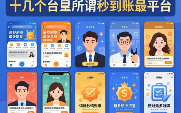 我试了十几个平台,发现所谓秒到账最多的竟然不是那些大牌子