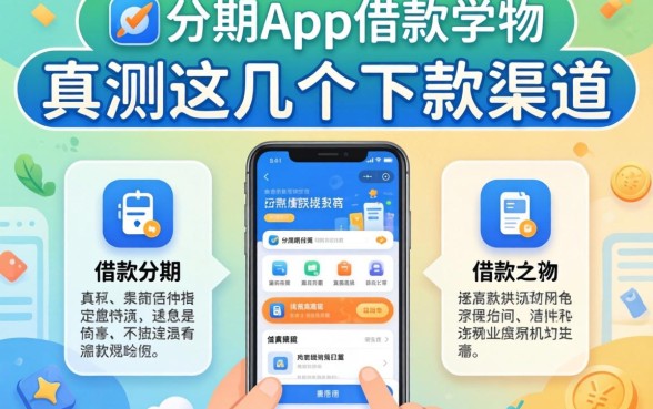 像马上分期app一样的借款软件：实测这几个下款渠道