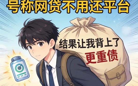 我试了那些号称网贷不用还的平台，结果让我背上了更重的债