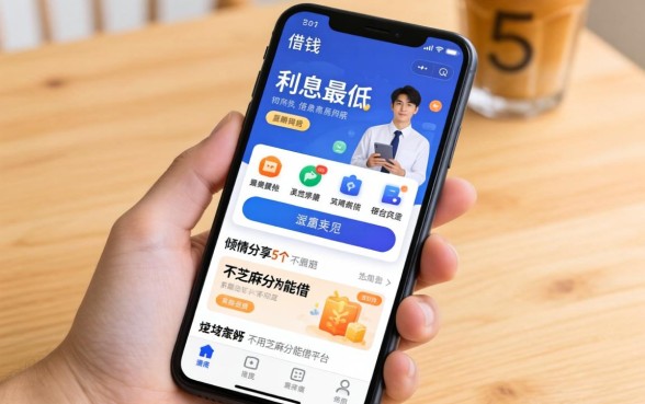 手机借钱如何利息最低，倾情分享5个不用芝麻分能借的平台