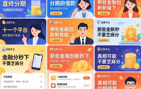 我试了十几个平台，发现能分期的借款有哪些和那些金融创新秒下不要芝麻分的渠道，真相可能和你想的不一样