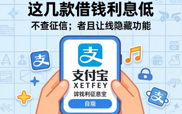 我翻遍了支付宝，发现这几款借钱利息低且不查征信的隐藏功能