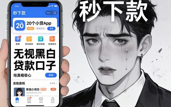 我试了网上传的秒下款的20个小贷app,发现无视黑白贷款口子的真相很扎心