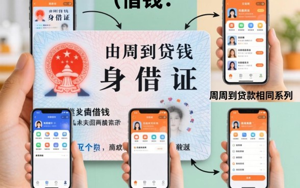 如何通过身份证借钱，整理五个周周到贷款相同系列的软件