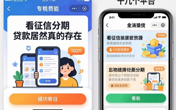 我试了十几个平台,发现不看征信又能分期的贷款居然真的存在