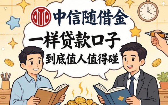 类似中信随借金一样的贷款口子，到底值不值得碰？