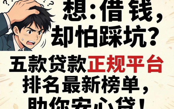 手头紧想借钱却怕踩坑？五款贷款正规平台排名最新榜单，助你安心贷！