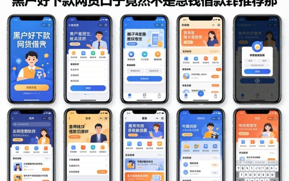 我试了十几个平台，发现黑户好下款的网贷口子竟然不是急用钱借款软件里推荐的那几个
