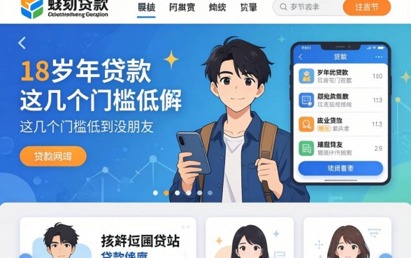 盘点适合18岁的贷款网站有哪些，这几个门槛低到没朋友