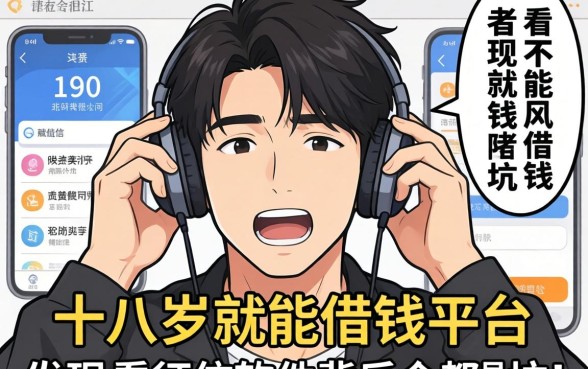 我试了十八岁就能借钱的平台，发现不看征信的软件背后全是坑