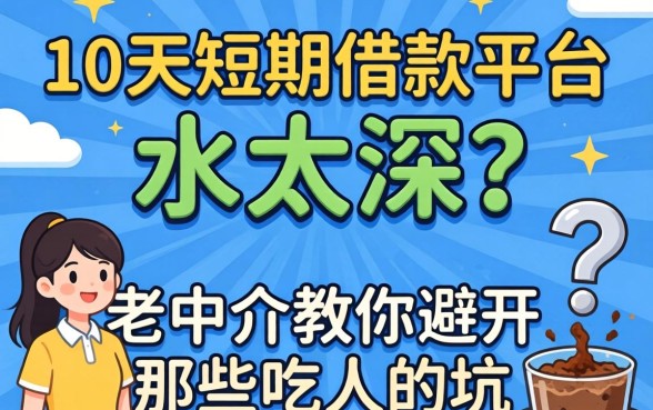 30天短期借款平台水太深？老中介教你避开那些吃人的坑