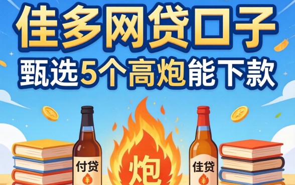 负债多的网贷口子，甄选5个高炮能下款的平台