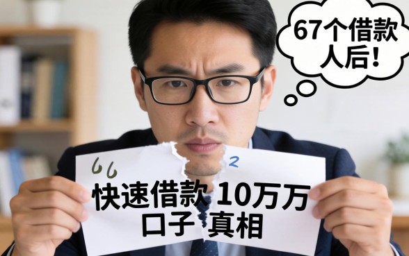调查了47个借款人后，我撕开快速借款10万口子的真相