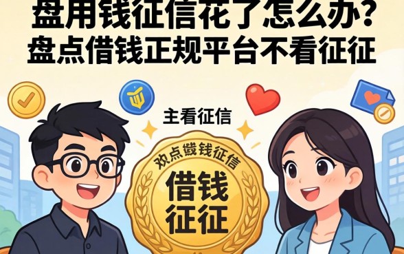 急用钱征信花了怎么办？盘点借钱正规平台不看征信的有哪些