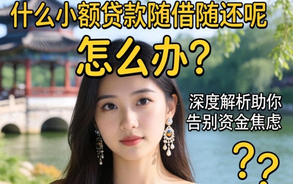 急需用钱怎么办？什么小额贷款随借随还呢？深度解析助你告别资金焦虑