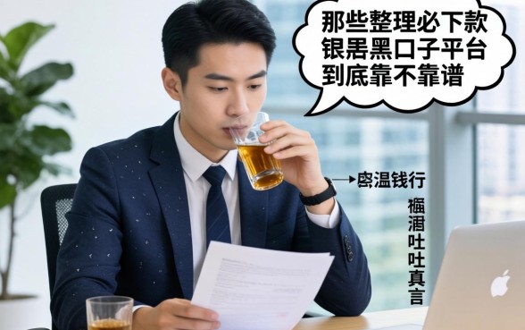 银行经理酒后吐真言：那些整理必下款的黑口子平台到底靠不靠谱
