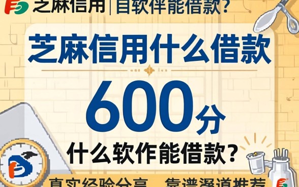 芝麻信用600分什么软件能借款？真实经验分享与靠谱渠道推荐