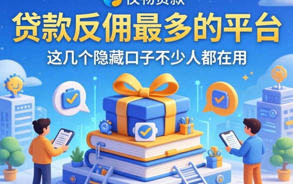 揭秘贷款反佣最多的平台，这几个隐藏口子不少人都在用