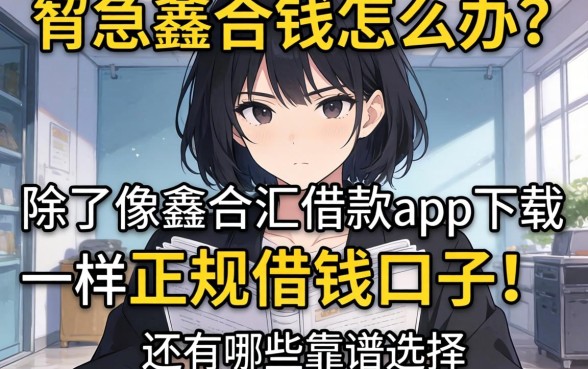 急需用钱怎么办？除了像鑫合汇借款app下载一样正规的借钱口子，还有哪些靠谱选择？