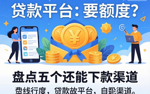 在线贷款平台 没额度?盘点五个还能下款的渠道