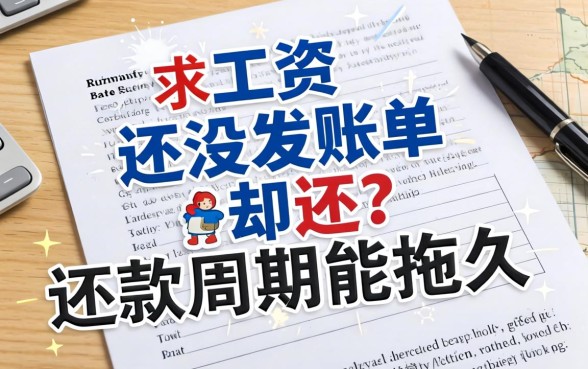 工资还没发账单却要还?求推荐个还款周期能拖久一点的网贷救急!