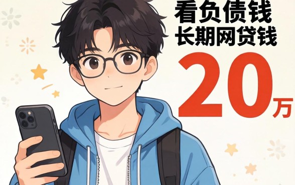 我18岁负债两万，如何利用不看负债的长期网贷软件借钱救急