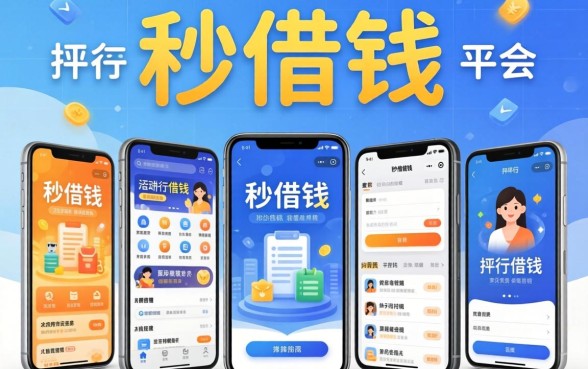 哪个平台可以秒借钱,陈列五个手机上可以借钱的平台