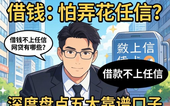 急需用钱又怕弄花征信？借款不上征信的网贷有哪些呢？深度盘点五大靠谱口子