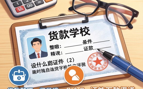 贷款需要些什么证件学校？整理了几个还能下款的渠道