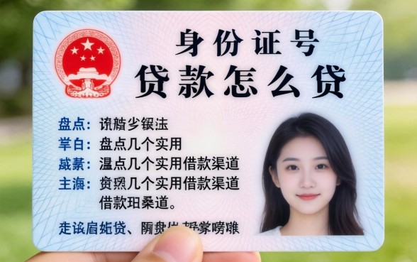 用身份证号贷款怎么贷？盘点几个实用的借款渠道