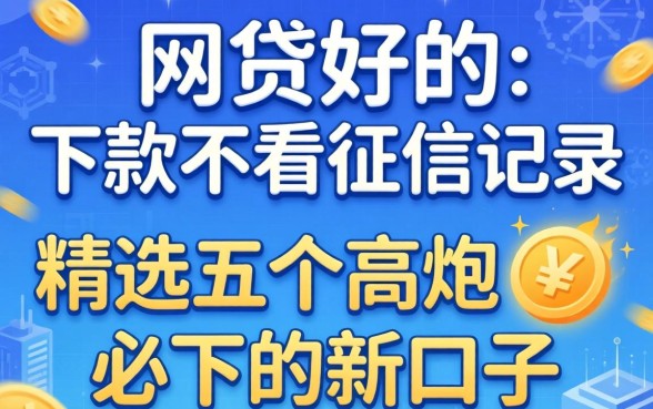 哪个网贷好下款不看征信记录的平台,精选五个高炮必下的新口子