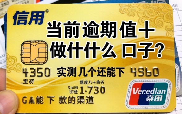 信用卡当前逾期做什么口子？实测几个还能下款的渠道