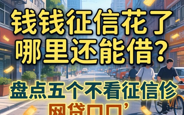 急需用钱征信花了哪里还能借？盘点五个不看征信的网贷口子
