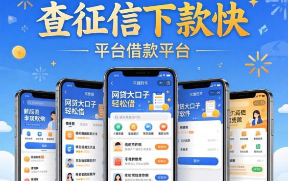 不查征信下款快的借款平台有哪些，陈列5个网贷大口子轻松借软件