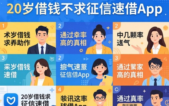 我试了十几个平台,发现20岁借钱不求征信速借app通过率高的真相