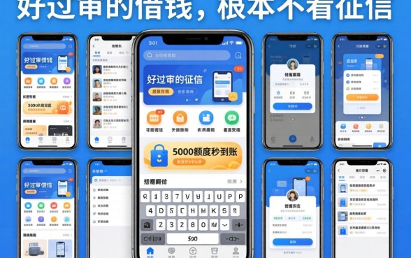 我试了十几个平台，发现好过审的借钱软件根本不看征信，5000额度秒到账
